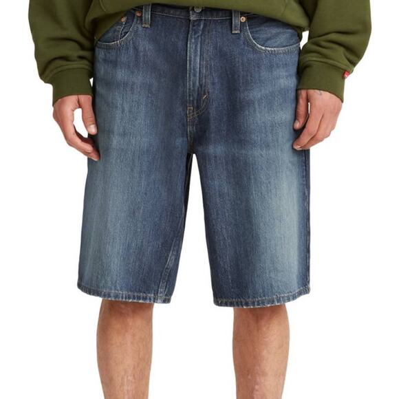 NWT Levi's 469 Mens Loose Straight Fit Denim Shorts Baggy Jean 12" Inseam 40 - Picture 1 of 4